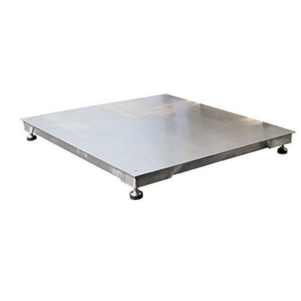 Comer En 10000 lbs Stainless Steel Washdown Floor Scale - 4.2 x 60 x 60 in. CO1854452